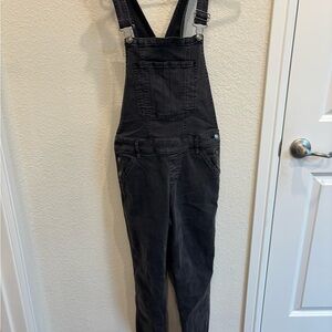 Abercrombie & Fitch Black Denim Overalls